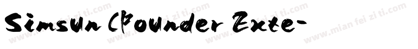 Simsun (Founder Exte字体转换
